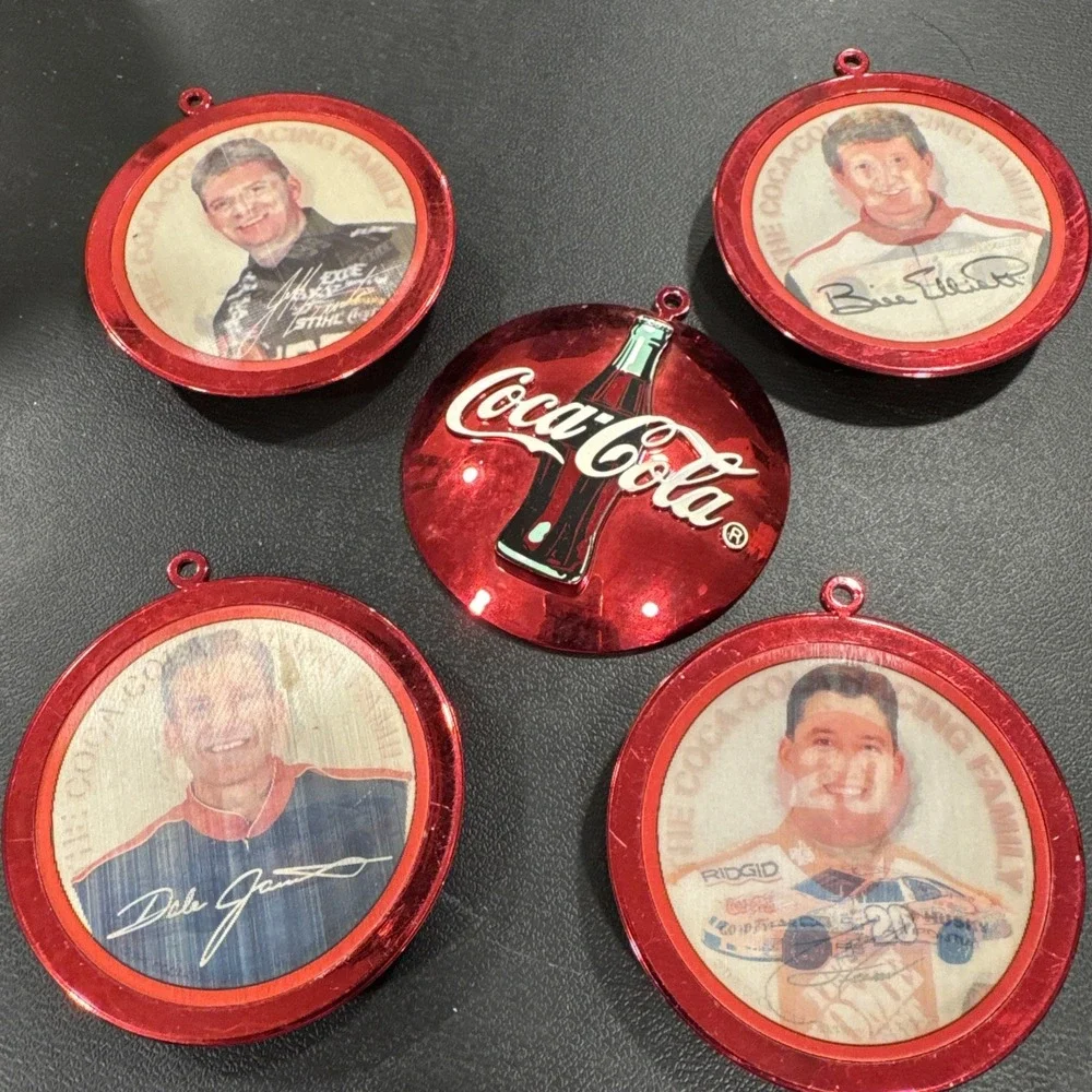 Coca-Cola Racing Family 2000 Nascar Christmas Ornament Stuart, Gordon, Elliot